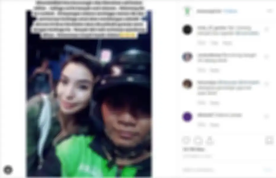Manohara saat disebut renyah oleh driver ojol