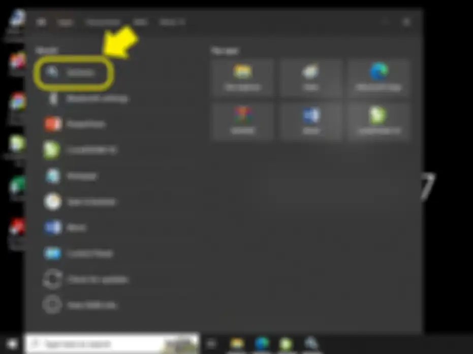 Logo pilihan Services di Windows 10