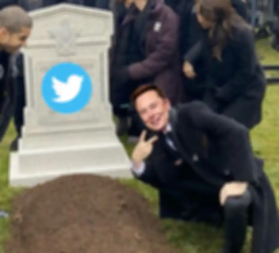 Meme kocak Elon Musk #RIPTwitter