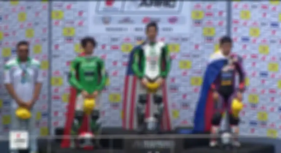 Podium Race 2 ARRC Malaysia 2022 kelas UB150. 
