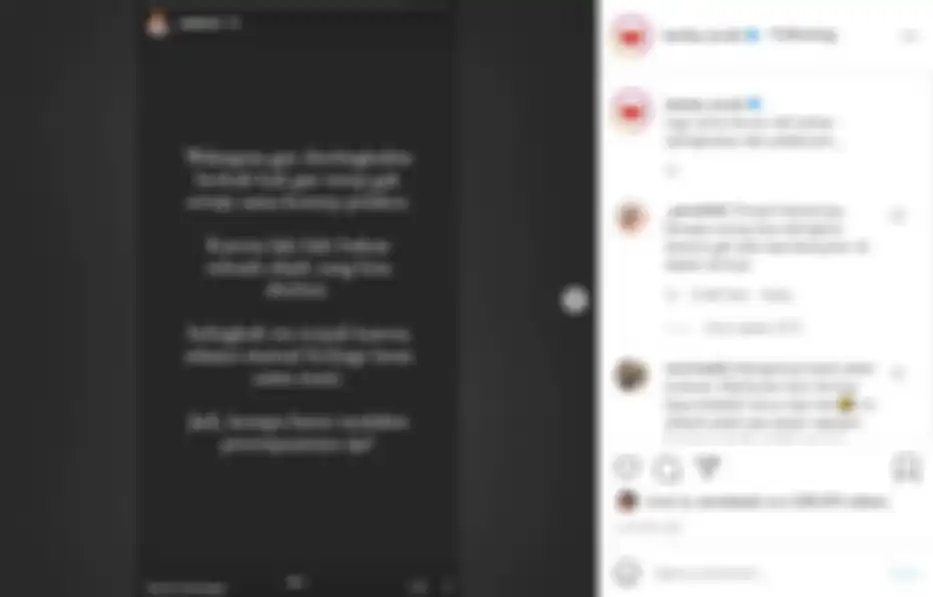 Tangkap Layar Lambe Turah Merepost Instagram Awkarin yang Berkomentar Soal Perselingkuhan