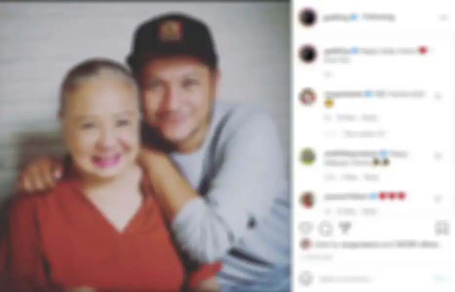 Tangkap Layar Gading Marten Unggah Foto Bareng Farida Sabtijastuti dan Ucapkan Selamat Ulang Tahun.