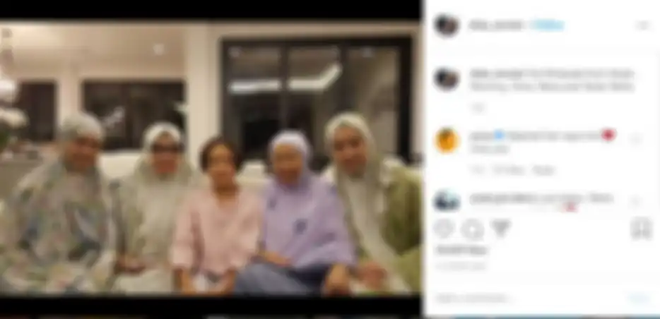 Postingan Dida Sinclair di Hari Lebaran tahun ini.