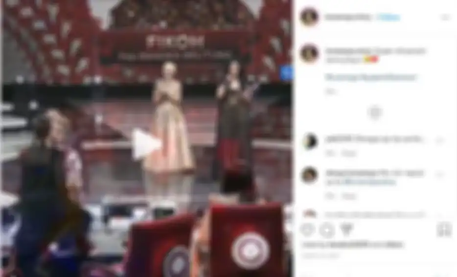 Luna Maya menari di atas meja