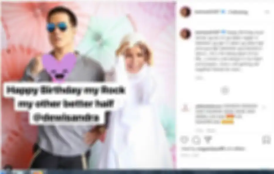 Ucapan Bertrand Antolin untuk Dewi Sandra di hari ulang tahunnya