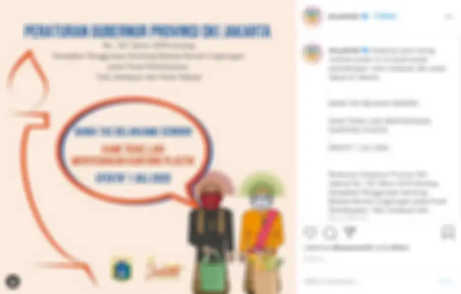 Mulai 1 Juli 2020 di Jakarta tidak boleh lagi belanja menggunakan kantong plastik sekali pakai.