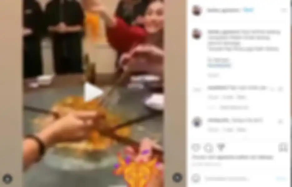 Agnez Mo rayakan Imlek bersma keluarga