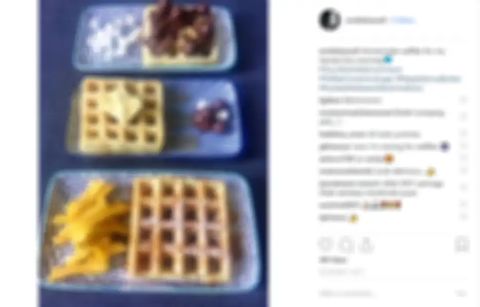 Waffle buatan Emilia Hanafi