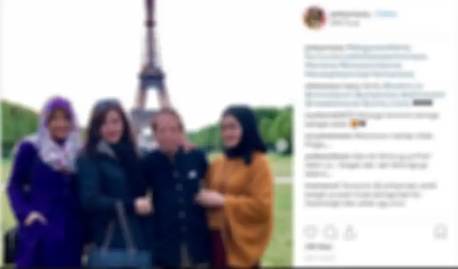 Pinky Evianty, kakak kandung Maia Estianty berlibur bersama keluarga