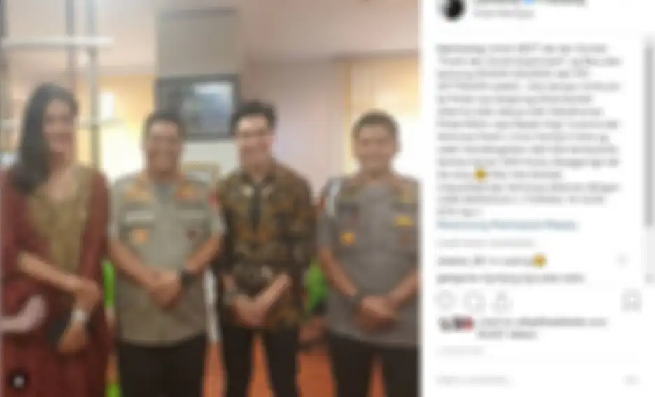 Baim Wong bersama pihak Polda Metro Jaya.