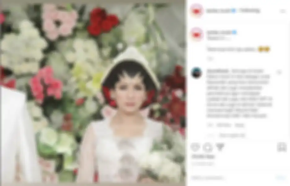 Foto pernikahan Tata Janeeta