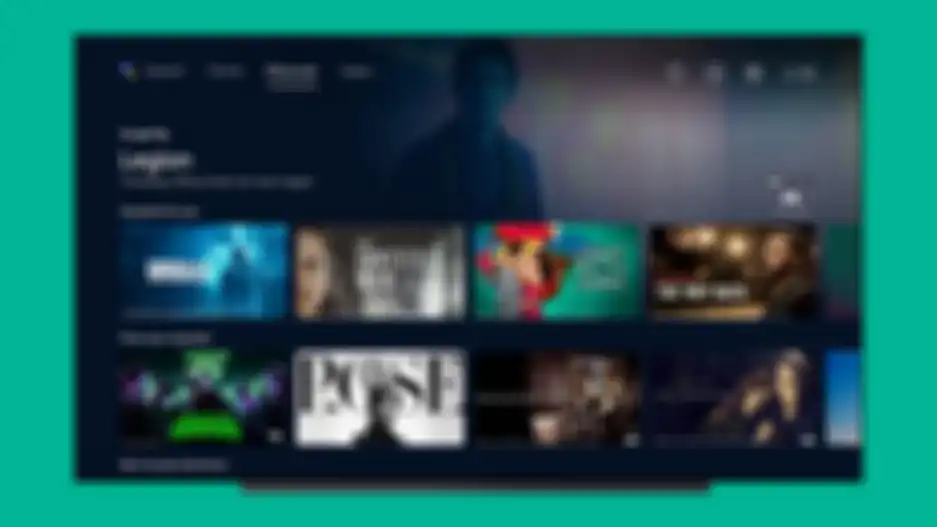 Tampilan Antarmuka pada Ilustrasi Android TV 
