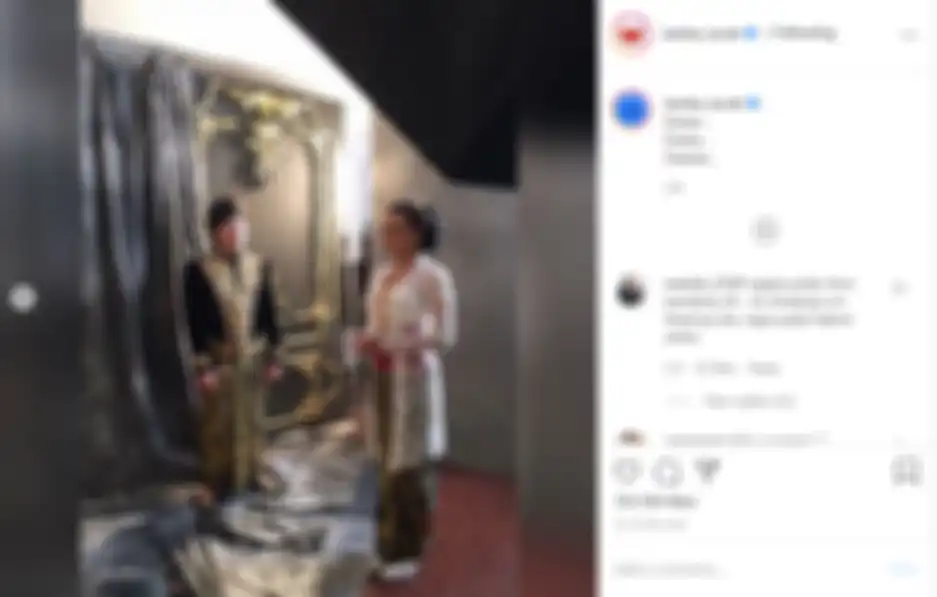Atta Halilintar dan Aurel Hermansyah saat lakukan pemotretan prewedding.