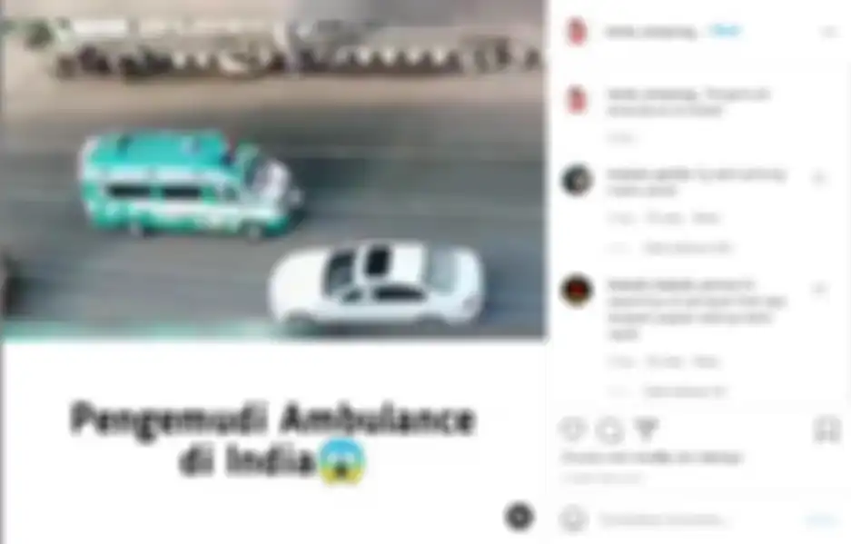 Viral pengemudi ambulan di India