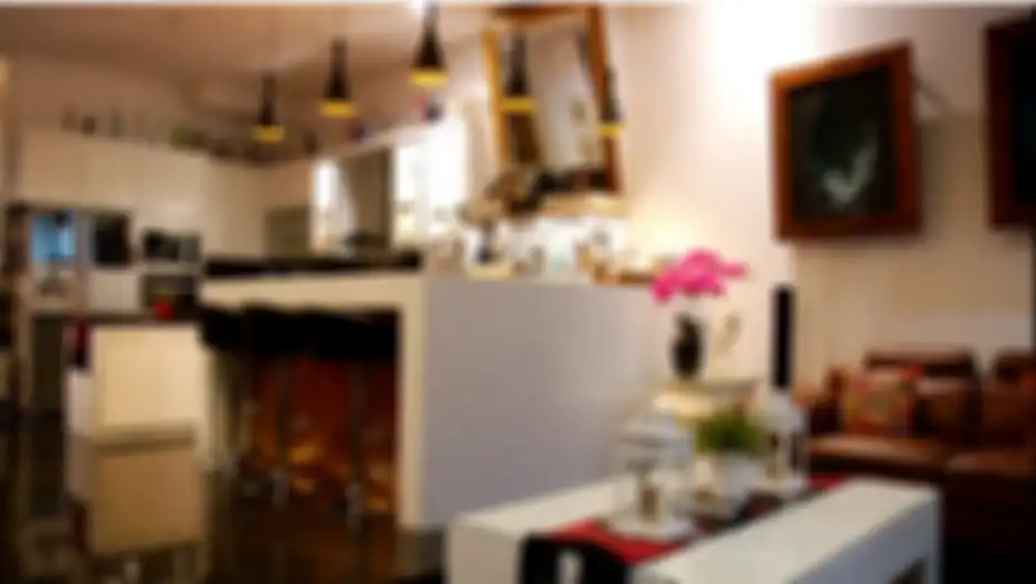 Mini bar yang langsung terhubung dengan ruang tamu