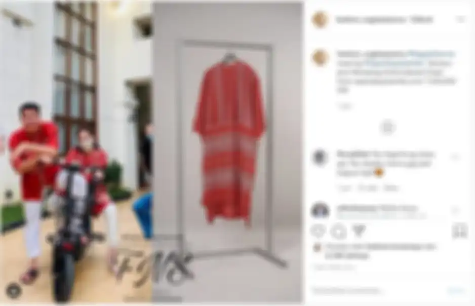 Baju merah Nagita