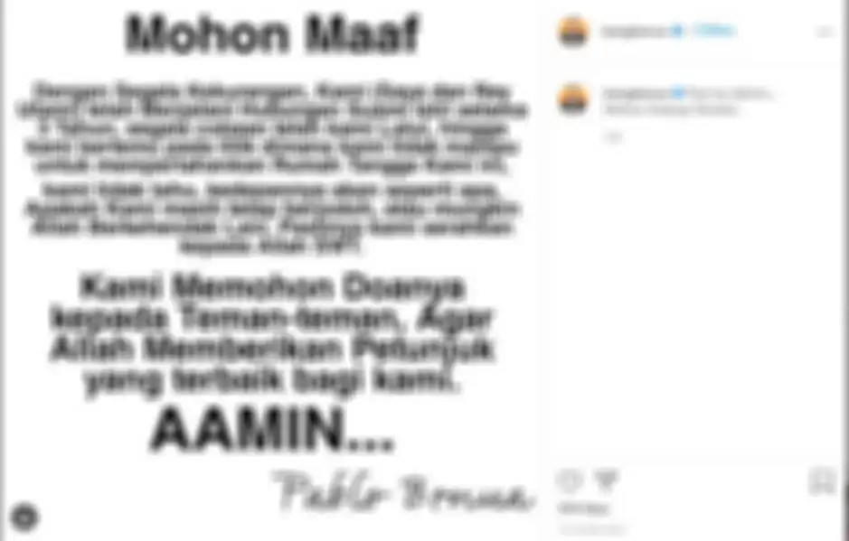 Unggahan Instagram Pablo Benua