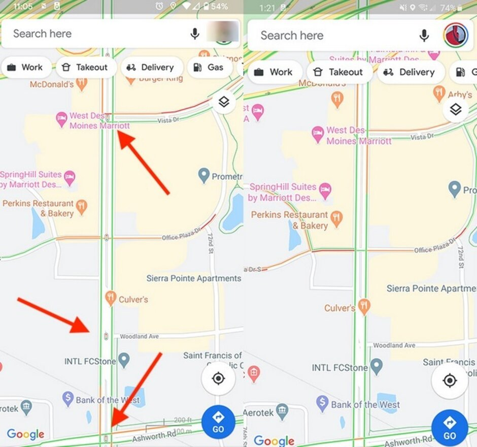 Traffic Light pada Google Maps