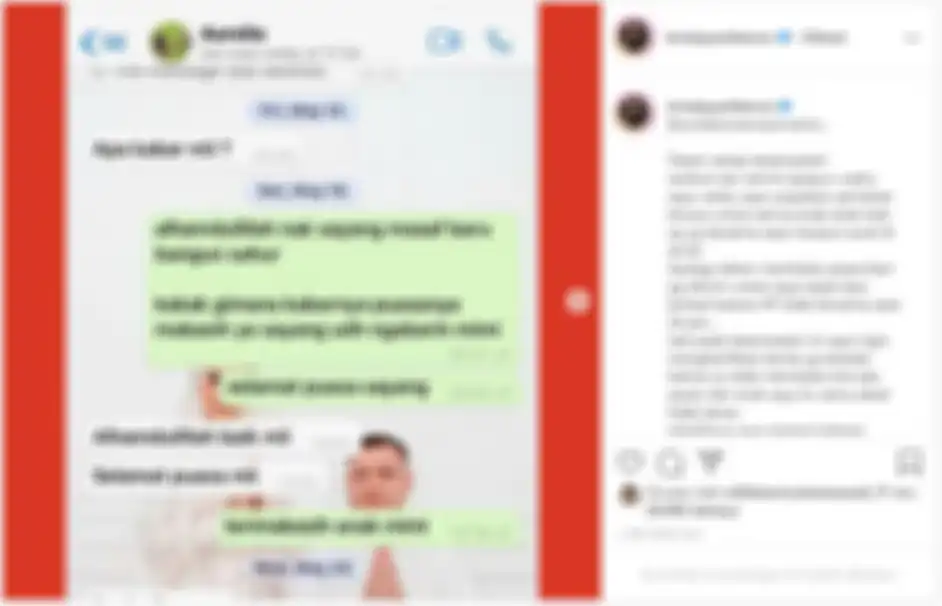 Unggahan tangkap layar pesan Krisdayanti dengan Aurel Hermansyah dan juga klarifikasi serta pembelaannya pada Raul Lemos 