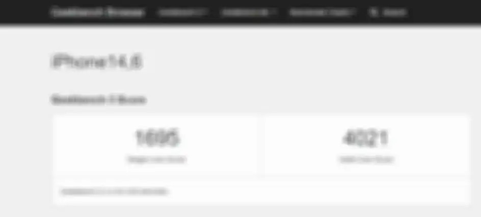 Skor Benchmark iPhone SE 2022 di Geekbench
