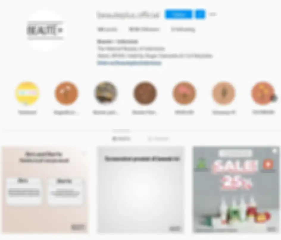 Instagram produk kecantikan Roger dan Cut Meyriska