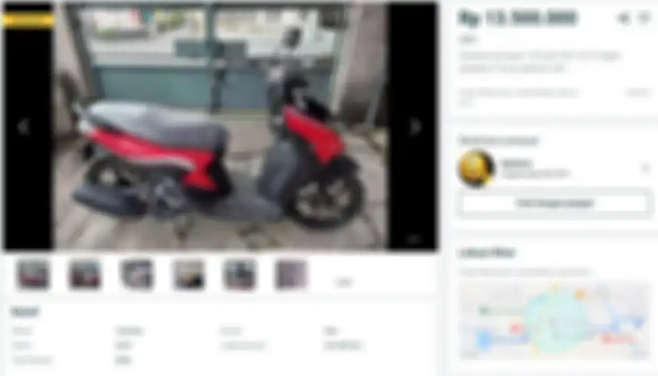 Contoh harga motor matic bekas yang setara dengan harga foto selfie NFT Ghozali.