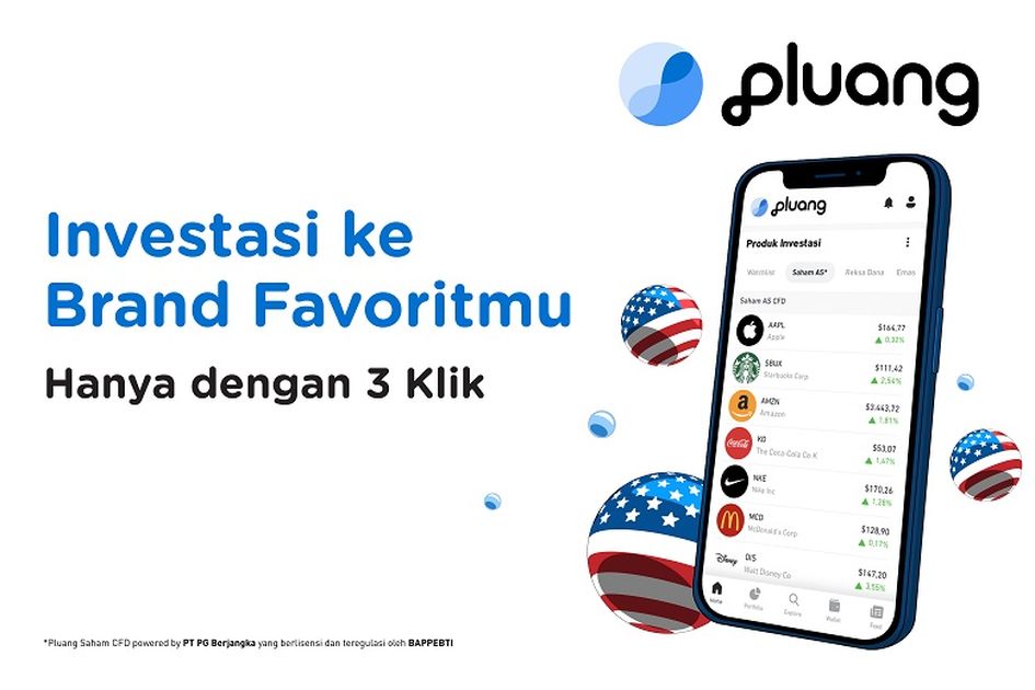 Saham AS Diminati Investor Muda, Pluang Siapkan Produk Saham AS Melalui Contract for Difference Product