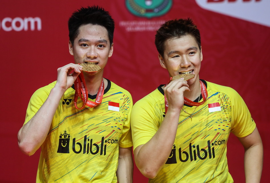 Kevin Sanjaya dan Gideo Markus