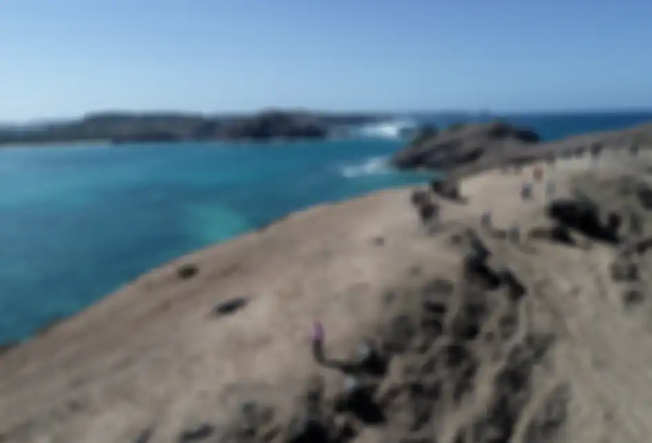 Lanskap Bukit Merese, Lombok Tengah, NTB, Minggu (4/8/2019). Bukit Merese merupakan salah satu destinasi wisata di Lombok Tengah untuk menyaksikan matahari terbenam.