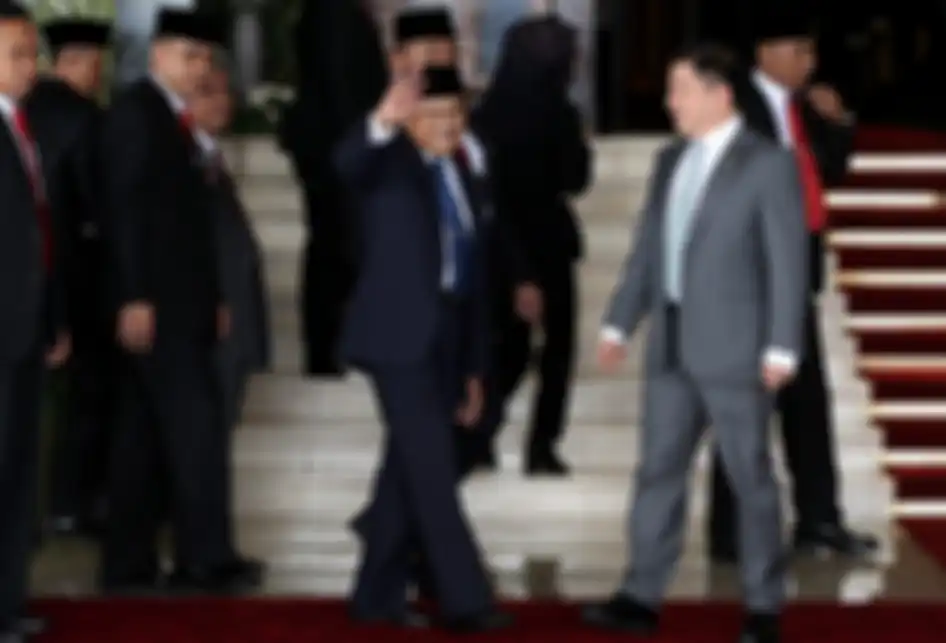 Presiden ke-3 Republik Indonesia, BJ Habibie mengikuti sidang tahunan Majelis Permusyawaratan Rakyat Republik Indonesia Tahun 2016 di Kompleks Parlemen, Senayan, Jakarta, Selasa (16/8/2016). Dalam sidang tahunan ini Presiden Joko Widodo membacakan pidato kenegaraan. 