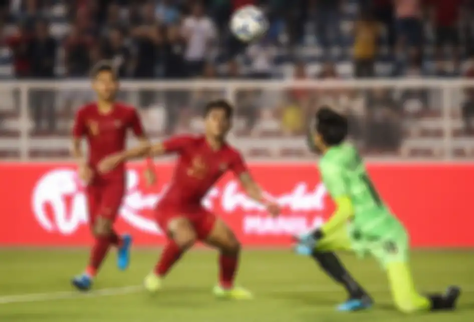 Pemain Timnas U-23 Indonesia Osvaldo Haay beraksi saat melawan pemain Timnas Myanmar dalam pertandingan Semifinal SEA Games 2019 di Stadion Rizal Memorial, Manila, Filipina, Sabtu (7/12/2019). Timnas Indonesia menang 4-2 dari Myanmar.
