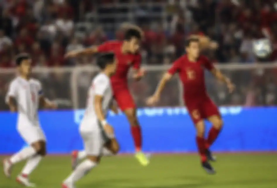 Pemain Timnas U-23 Indonesia Osvaldo Haay beraksi saat melawan pemain Timnas Myanmar dalam pertandingan Semifinal SEA Games 2019 di Stadion Rizal Memorial, Manila, Filipina, Sabtu (7/12/2019). Timnas Indonesia menang 4-2 dari Myanmar.