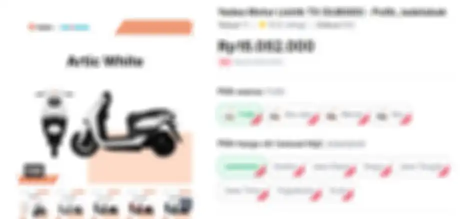 Beli motor listrik Yadea T9 di toko online Tokopedia, lebih murah cuma Rp 15.052.000.