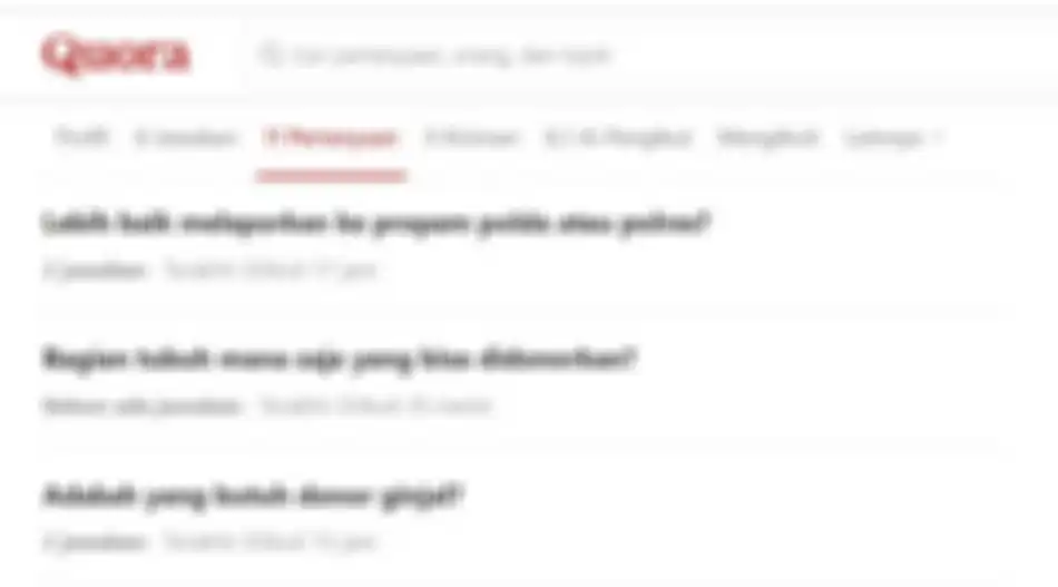 Pertanyaan Novia tentang donor organ tubuh di Quora.