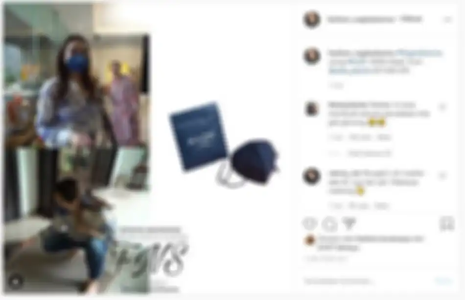 Pakai Masker KN95 seharga hampir setengah juta, Nagita Slavina dihujani komentar kocak dari netizen.