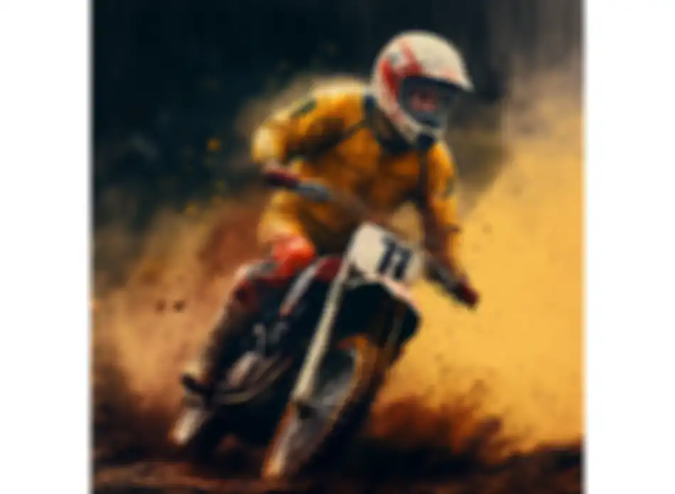 Contoh Gambar buatan AI vintage_motocros