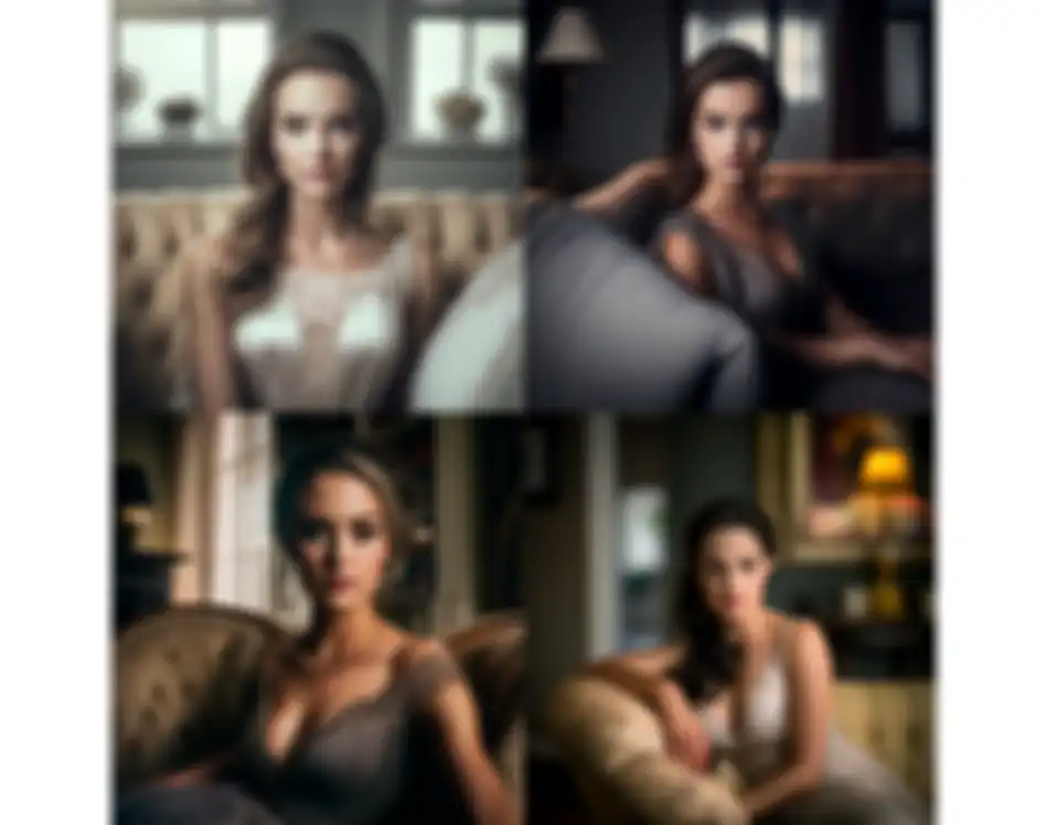 Contoh gambar buatan AI : Luxury Portraits