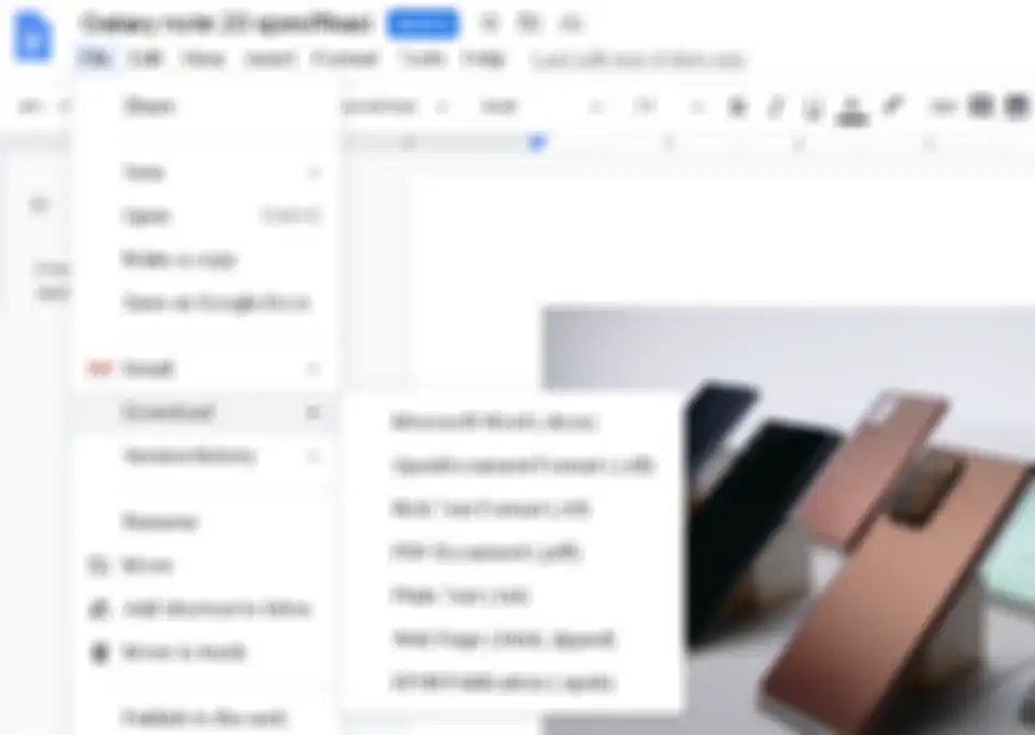 Ilustrasi cara mengubah dokumen Google Docs ke Microsoft Word.