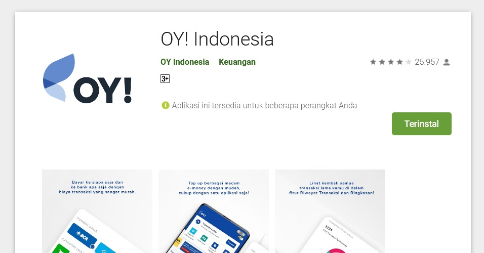 Aplikasi OY di Play Store