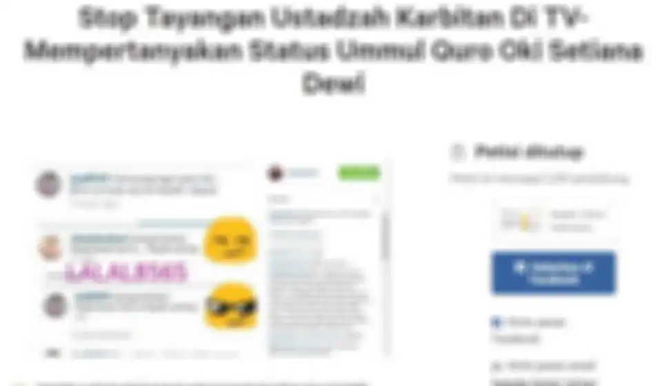 Petisi Oki Setiana Dewi