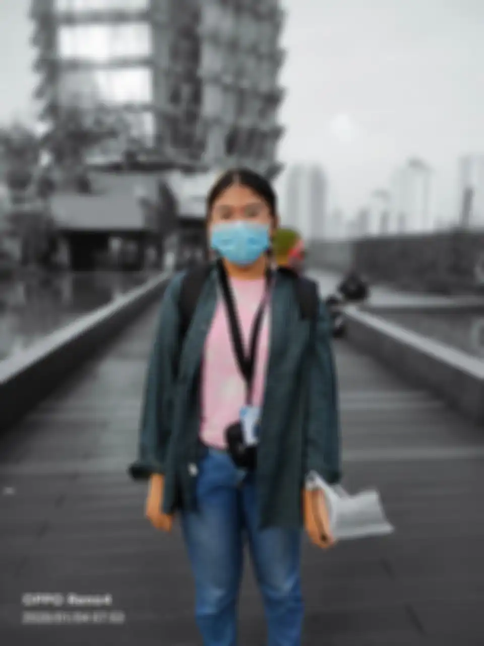AI Color Potrait Mode dari kamera belakang.