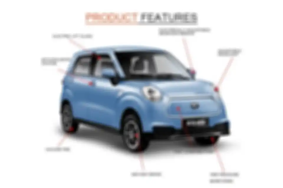 Fitur di mobil listrik Jinpeng EC01.