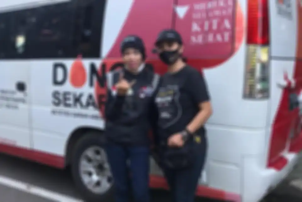 Lady biker TMO yang aktif dalam kegiatan. Halo Tante Yokori