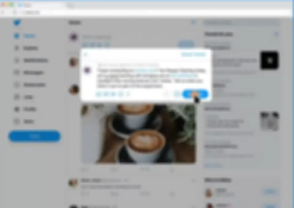 Simpan tweet tadi dalam jadwal.
