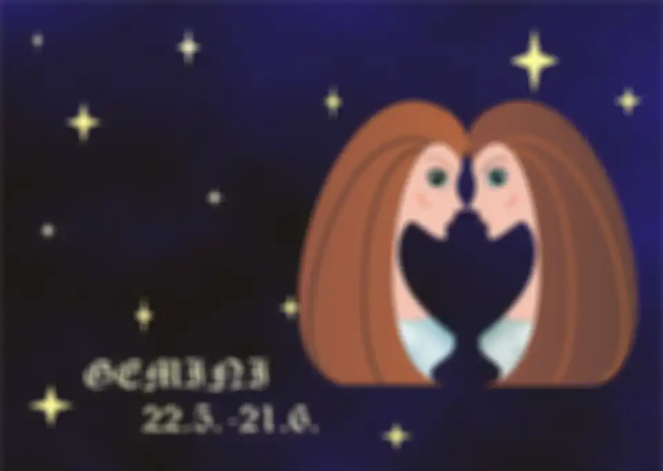 Ilustrasi zodiak gemini