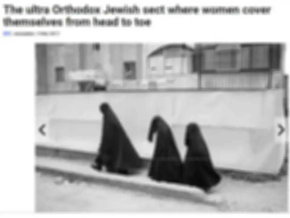 sekte Haredi burqa