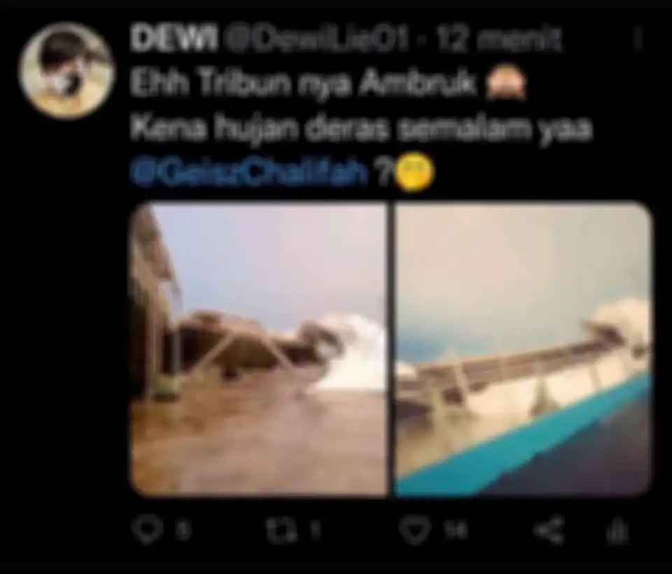 Foto atap tribun sirkuit Formula E di Ancol viral di media sosial. Ternyata ini alasan polisi ogah selidiki dengan memakai pasal pidana. 