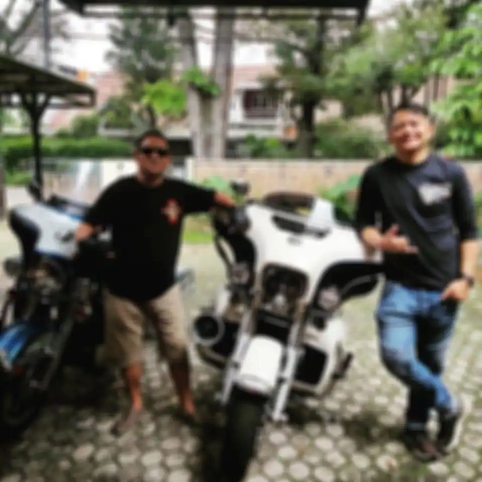 Mantan suami Jenita Janet ternyata penggemar Harley Davidson