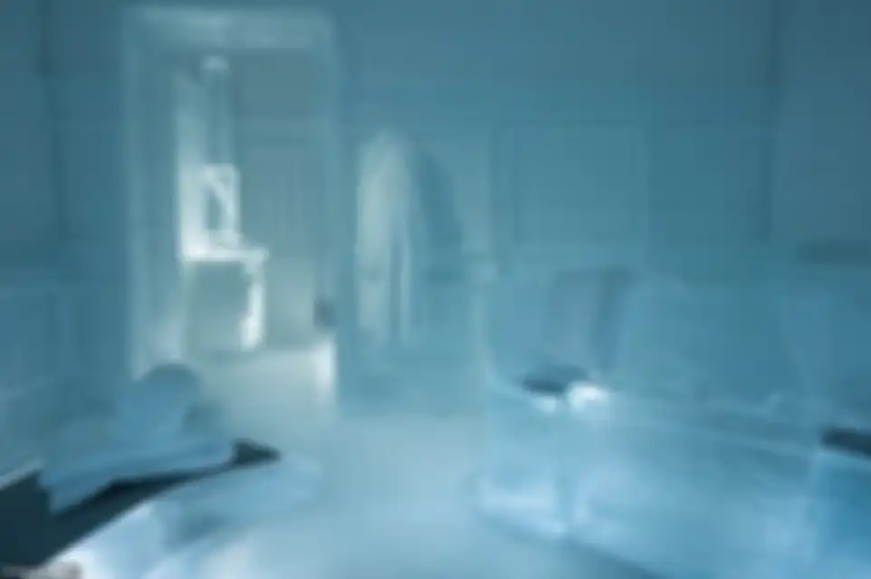 Ruang Sauna di hotel es, Swedia.