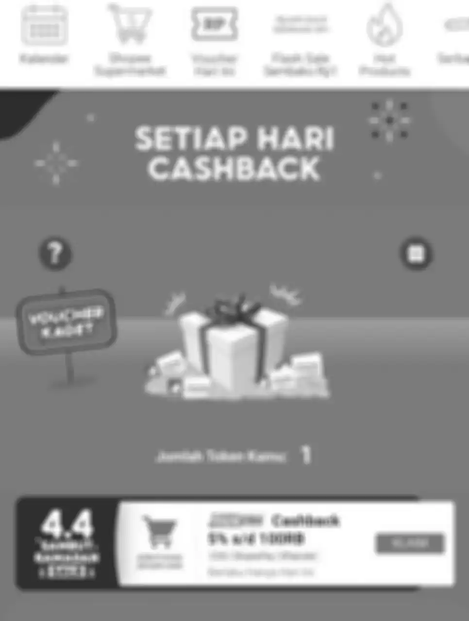 Cara dapat voucher cashback Shopee 4.4